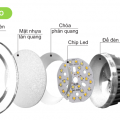 Đèn downlight âm trần 12W
