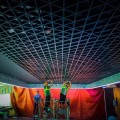 Trần Nhôm Caro cell tam giác